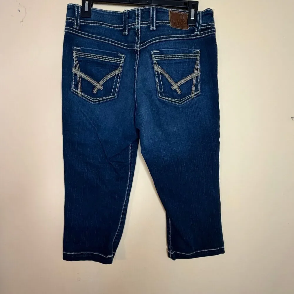 Size 29 BKE Britni women’s stretch capri jeans pants - Picture 2 of 7
